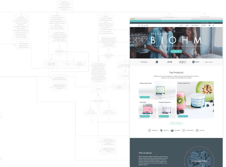 Web process graphic